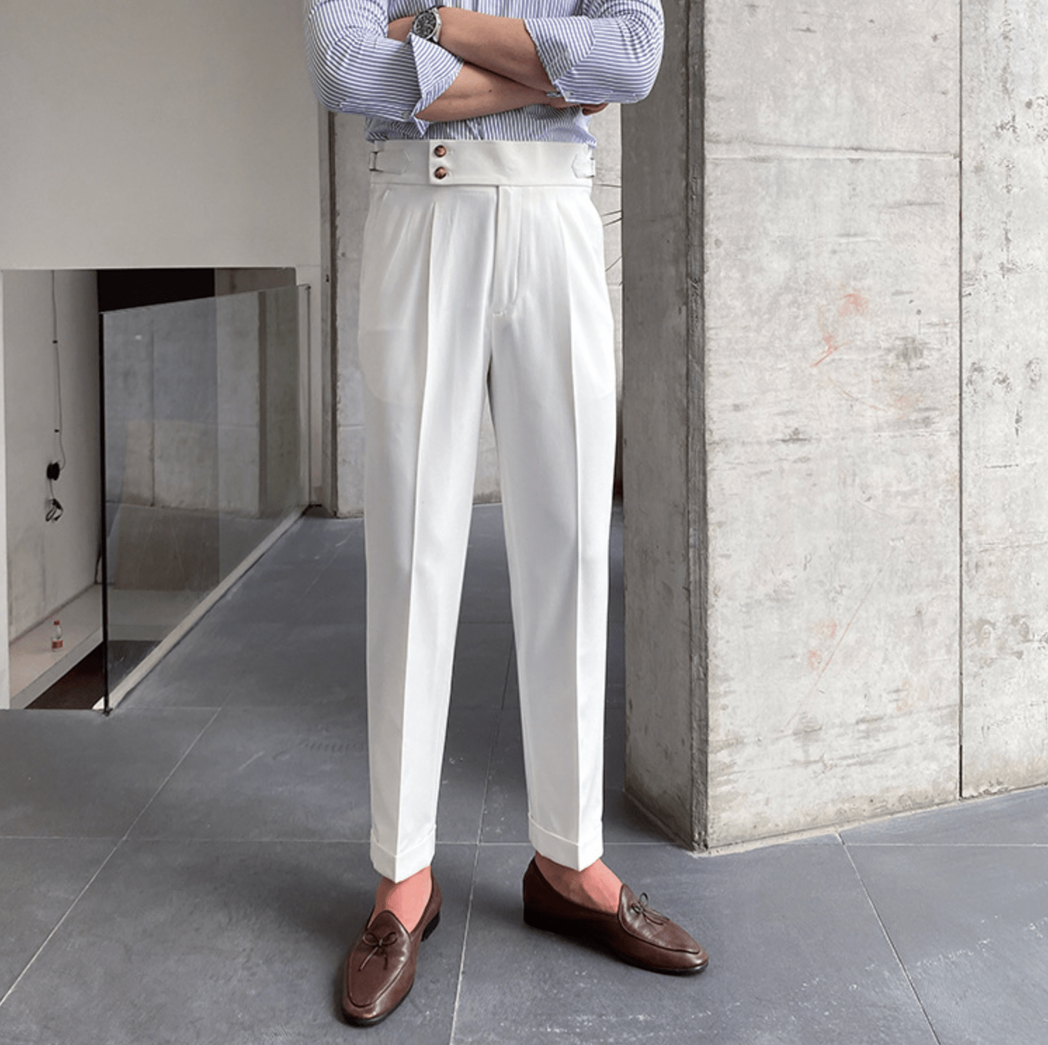Pantalony Edward z wysokim stanem – eleganckie, stylowe i wygodne damskie spodnie