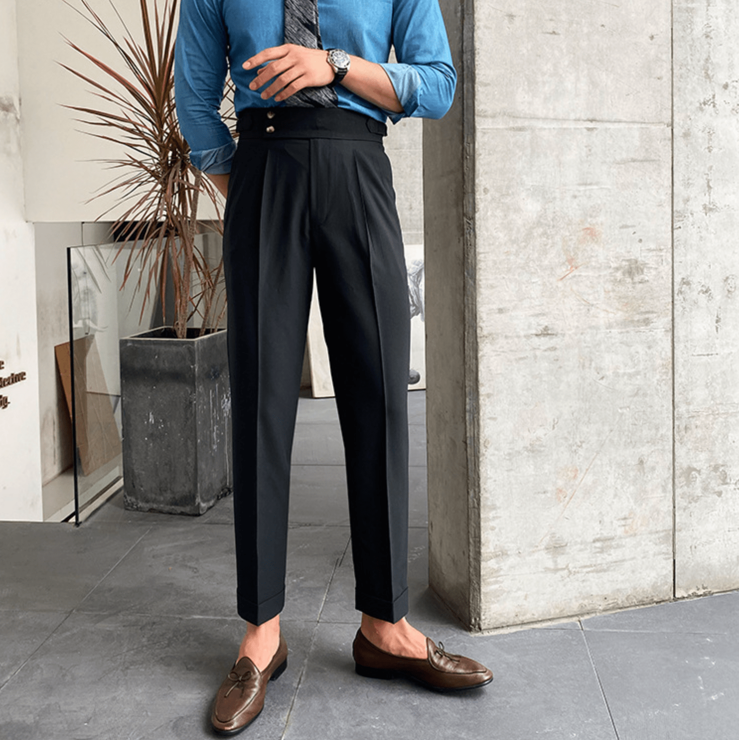 Pantalony Edward z wysokim stanem – eleganckie, stylowe i wygodne damskie spodnie