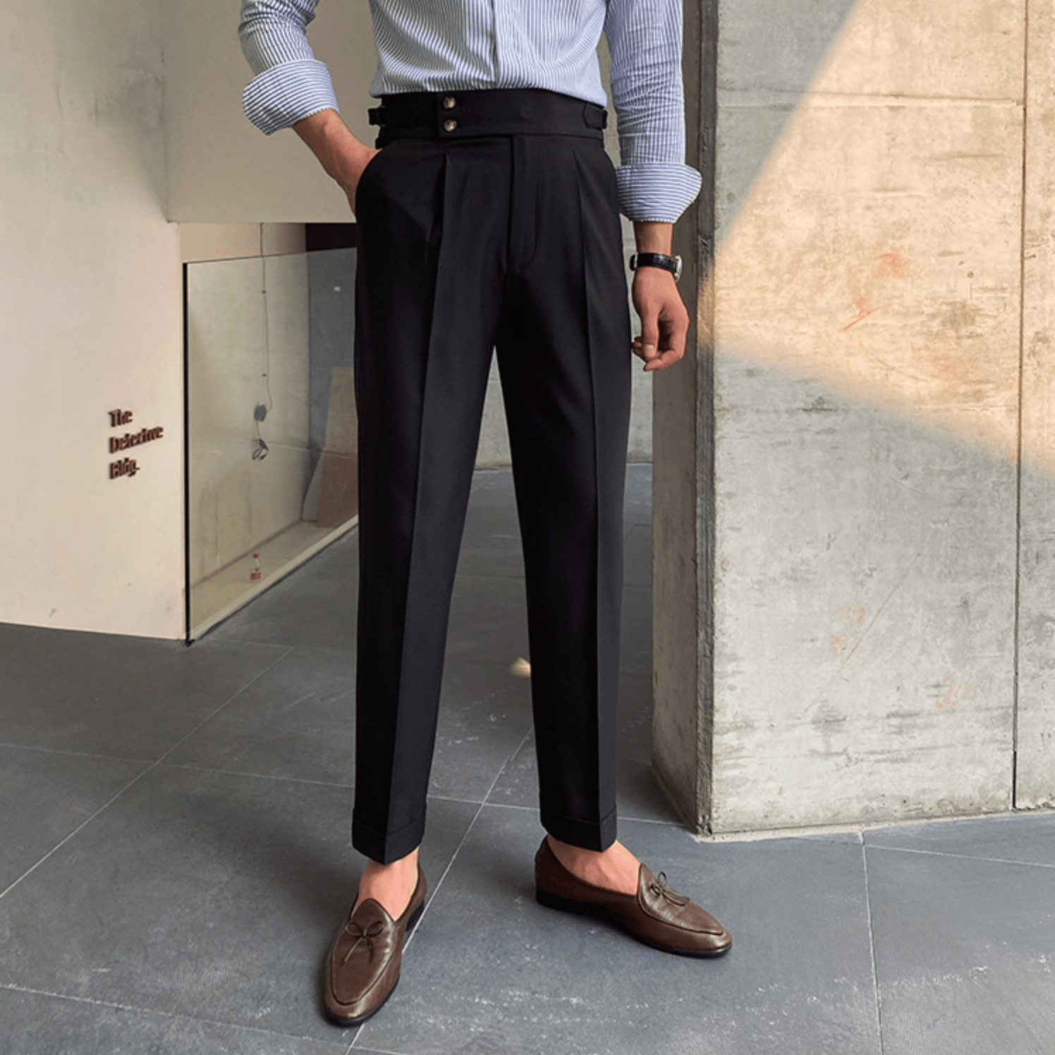 Pantalony Edward z wysokim stanem – eleganckie, stylowe i wygodne damskie spodnie