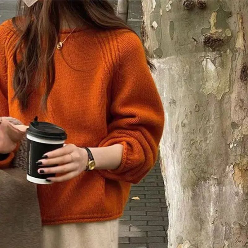 Elara Komfortowy, Oversize Sweter Dziany | Komfort i Styl