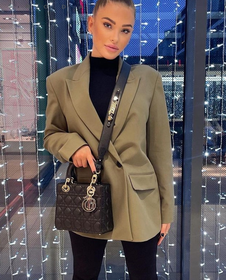 Sylwia| Elegancki Żakiet Damski | Modny Marynarka z Kieszeniami do Pracy i na Co Dzień