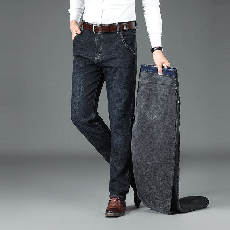 Ralf | Ocieplane Jeansy z Wełną | Spodnie Męskie